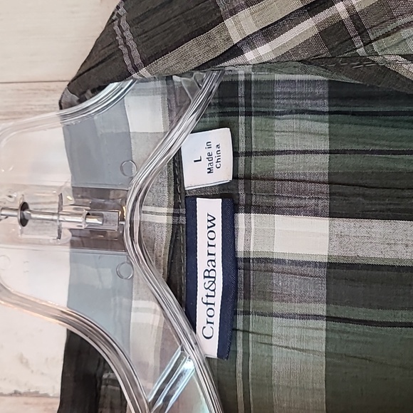 Croft and barrow plaid shirt large - Picture 5 of 7